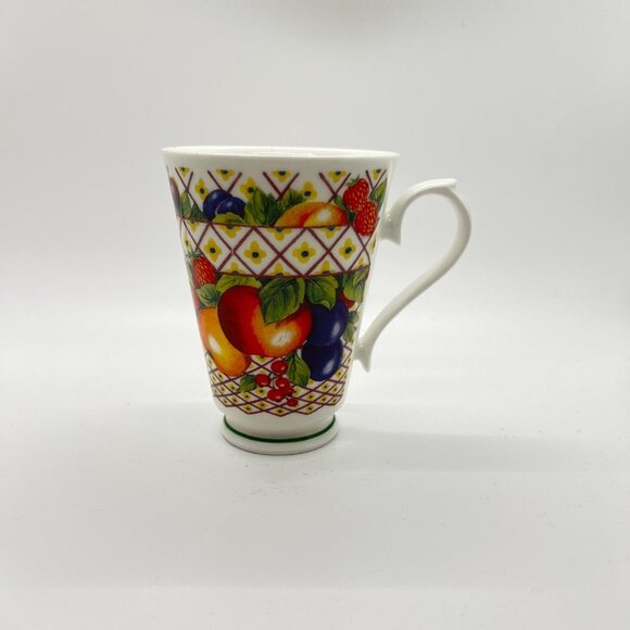 Evesham -Roy Kirkham Colorful Fruits Footed Cup - Fine Bone China - England - Picture 5 of 8